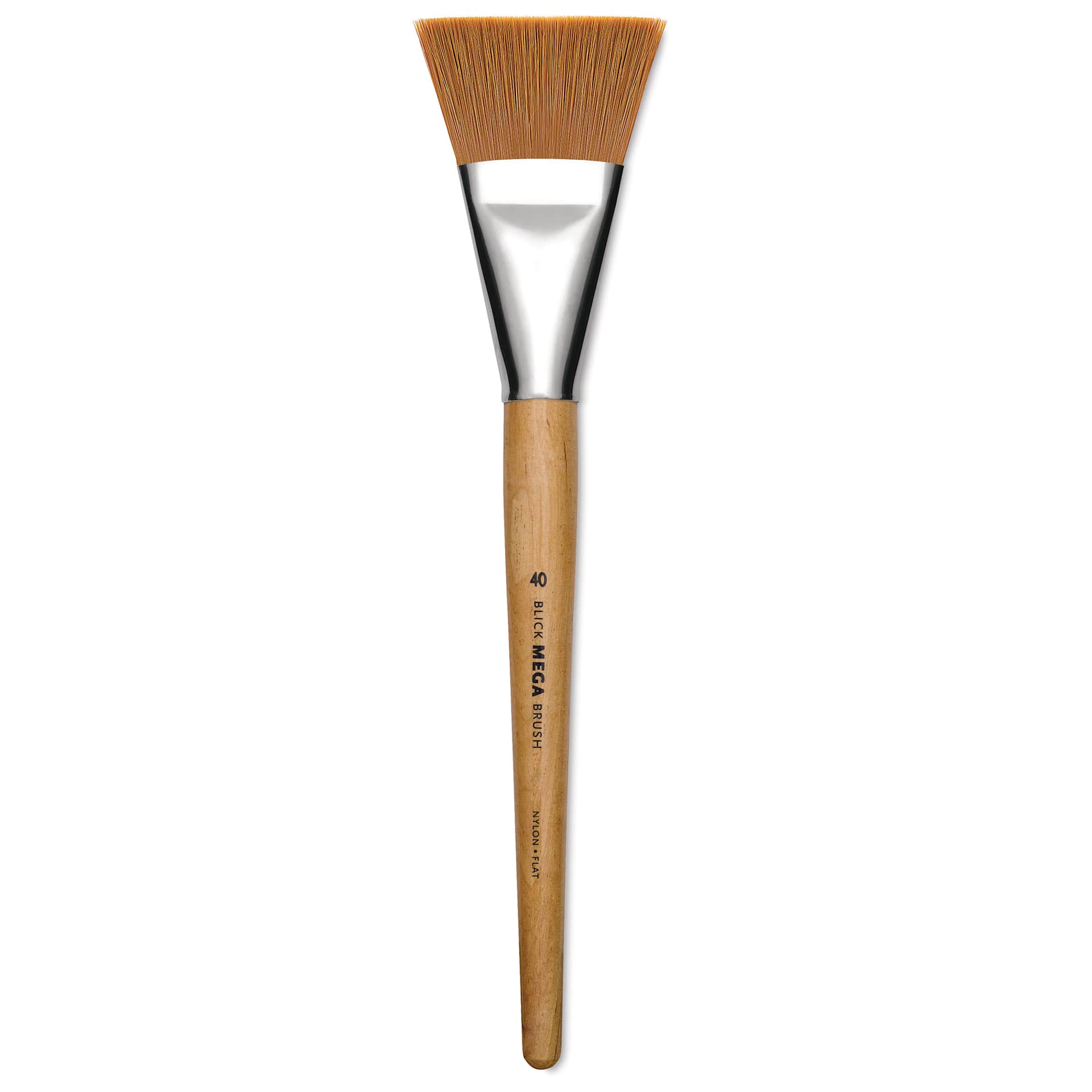 Blick Mega Golden Taklon Brush - Mega Flat, Short Handle, Size 40