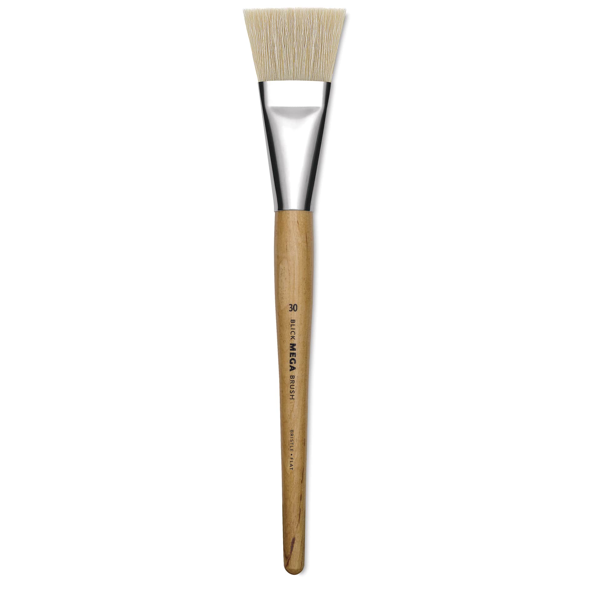 Blick Mega Natural Bristle Brush - Mega Flat, Short Handle, Size 30
