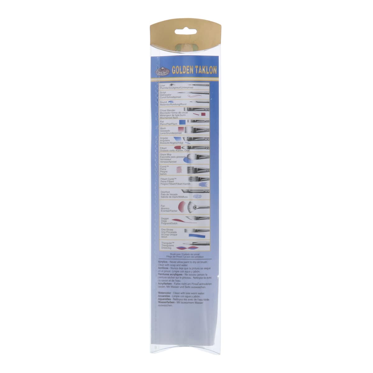 Royal Brush Golden Taklon 6-Brush Set, Shaders