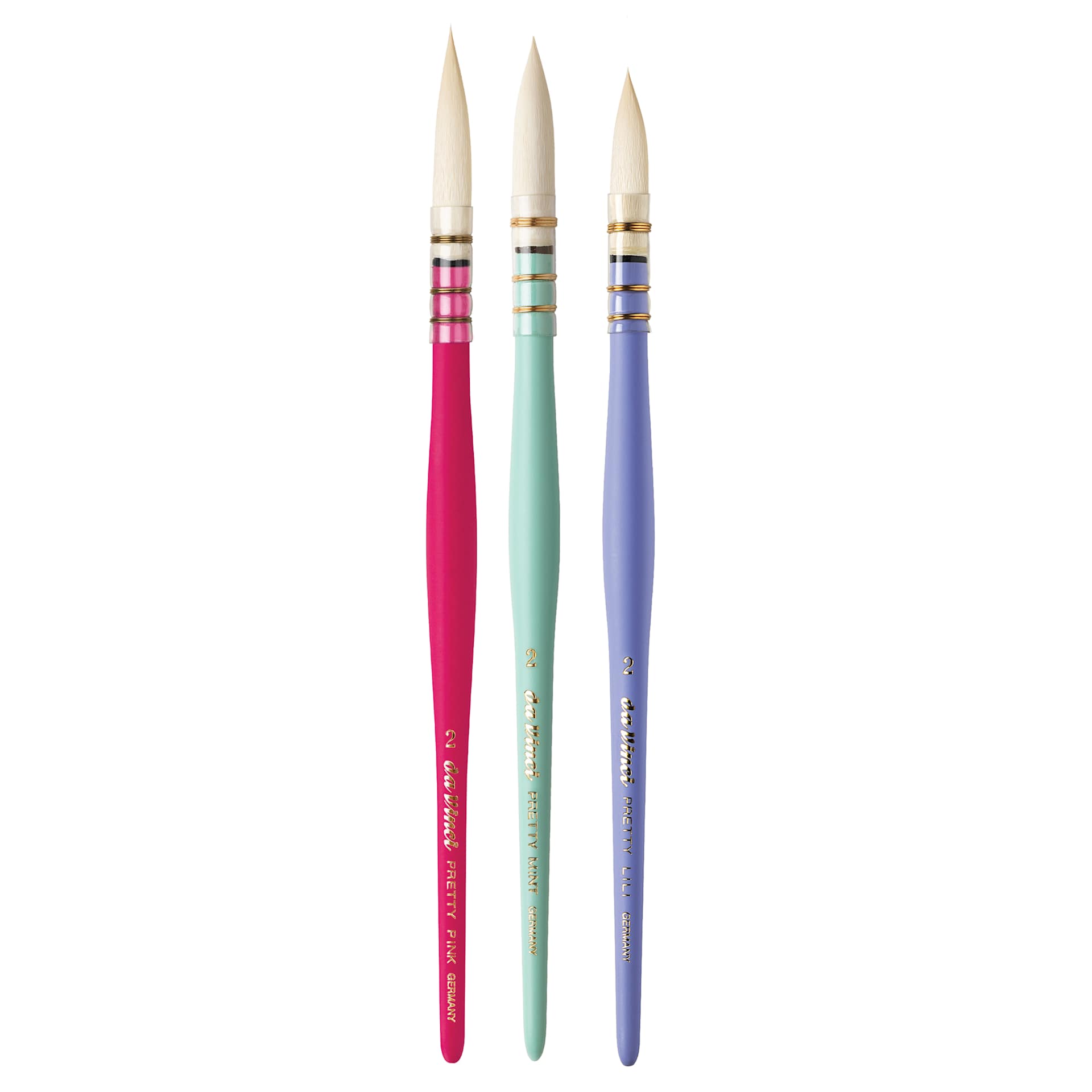 Da Vinci Pretty Art Brush Set, included brushes