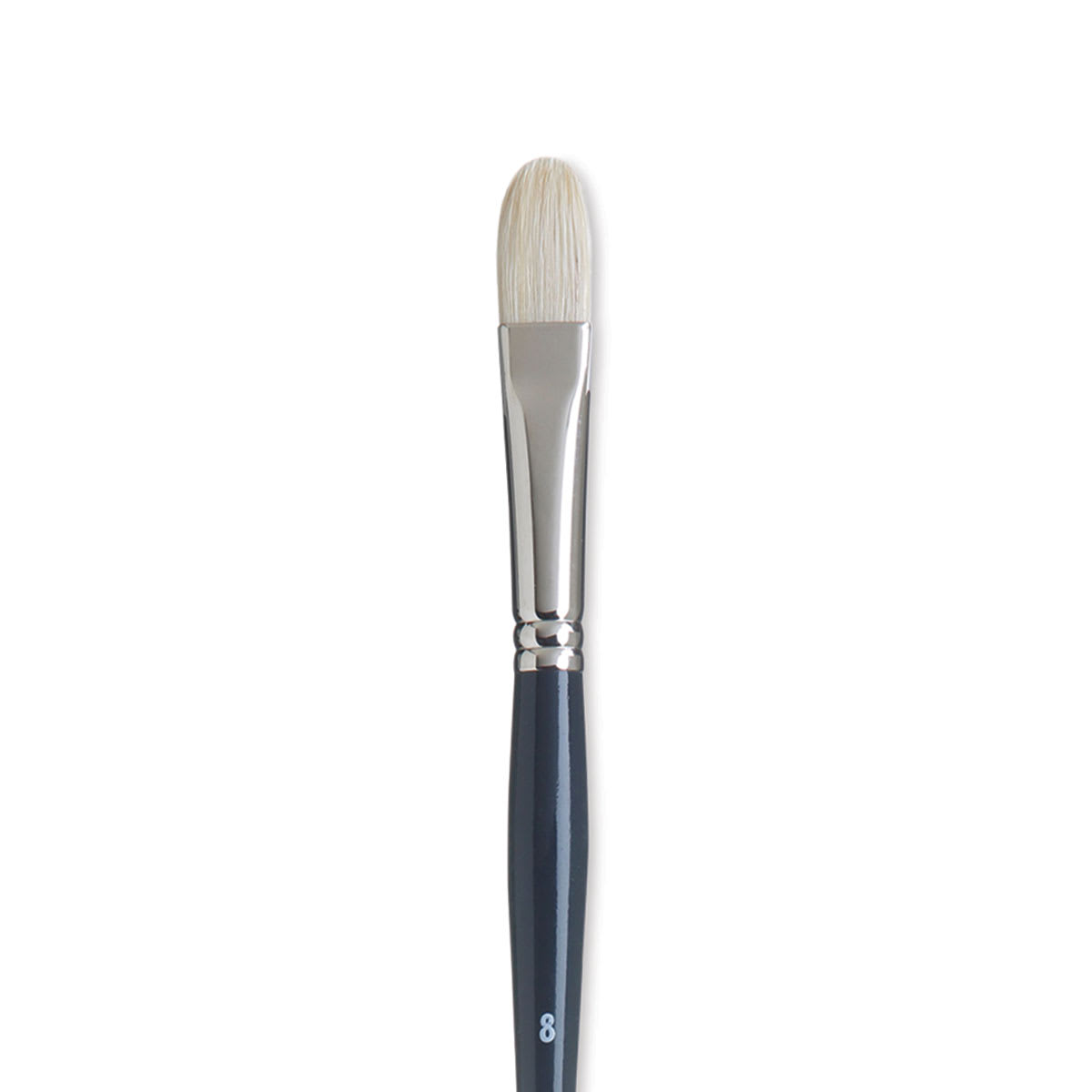 Princeton Snap! Natural Bristle Brush - Filbert, Long Handle, Size 8 close up