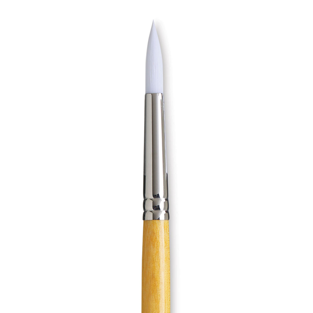 Princeton Snap! White Taklon Brush - Round, Short Handle, Size 10