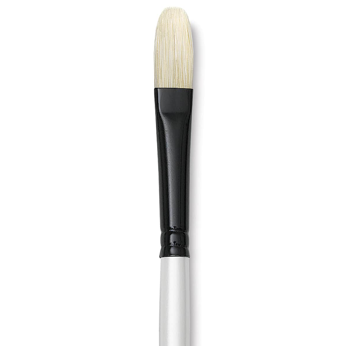 Robert Simmons Simply Simmons Chungking Hog Bristle Brush - Filbert, Long Handle, Size 6 close up