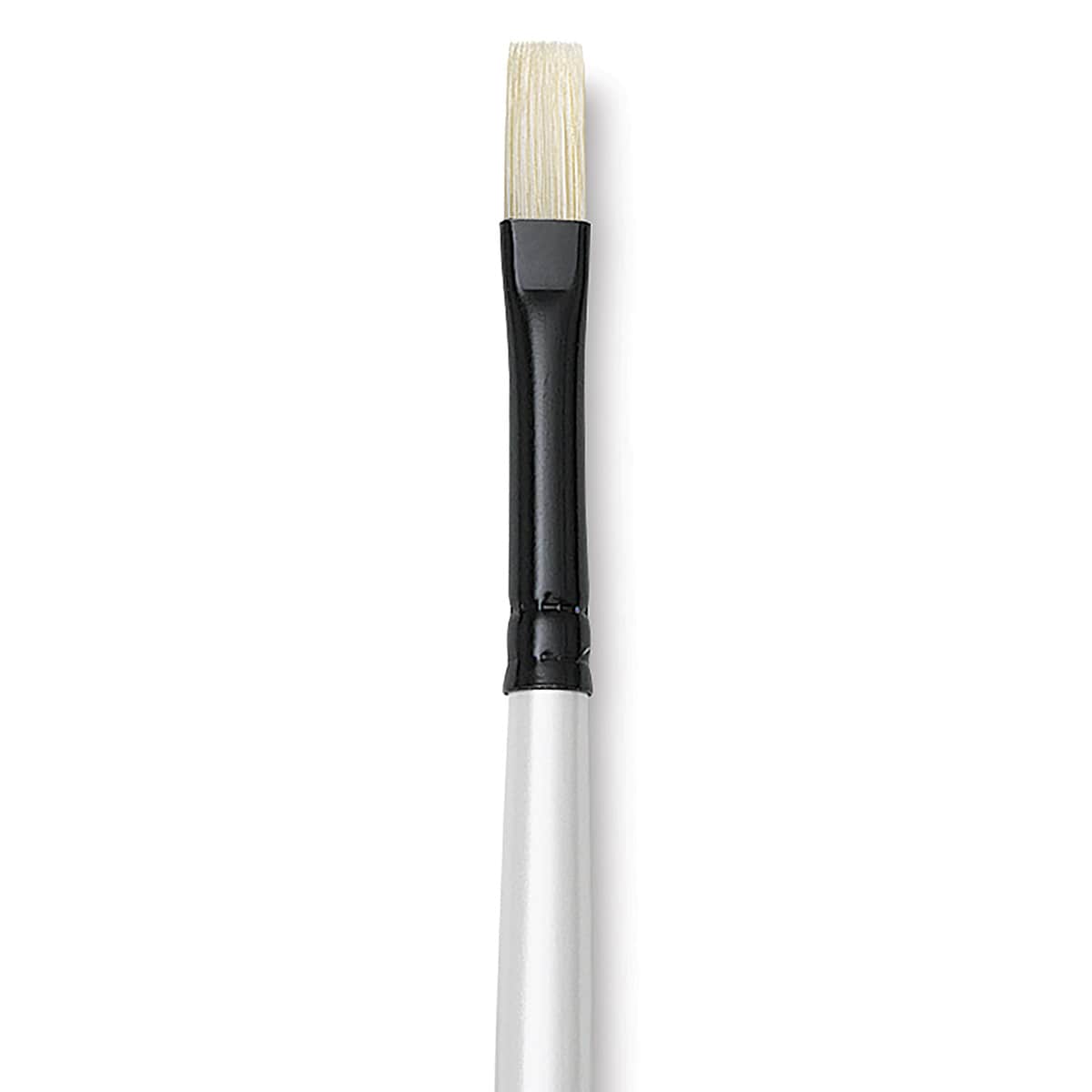 Robert Simmons Simply Simmons Chungking Hog Bristle Brush - Flat, Long Handle, Size 2 close up