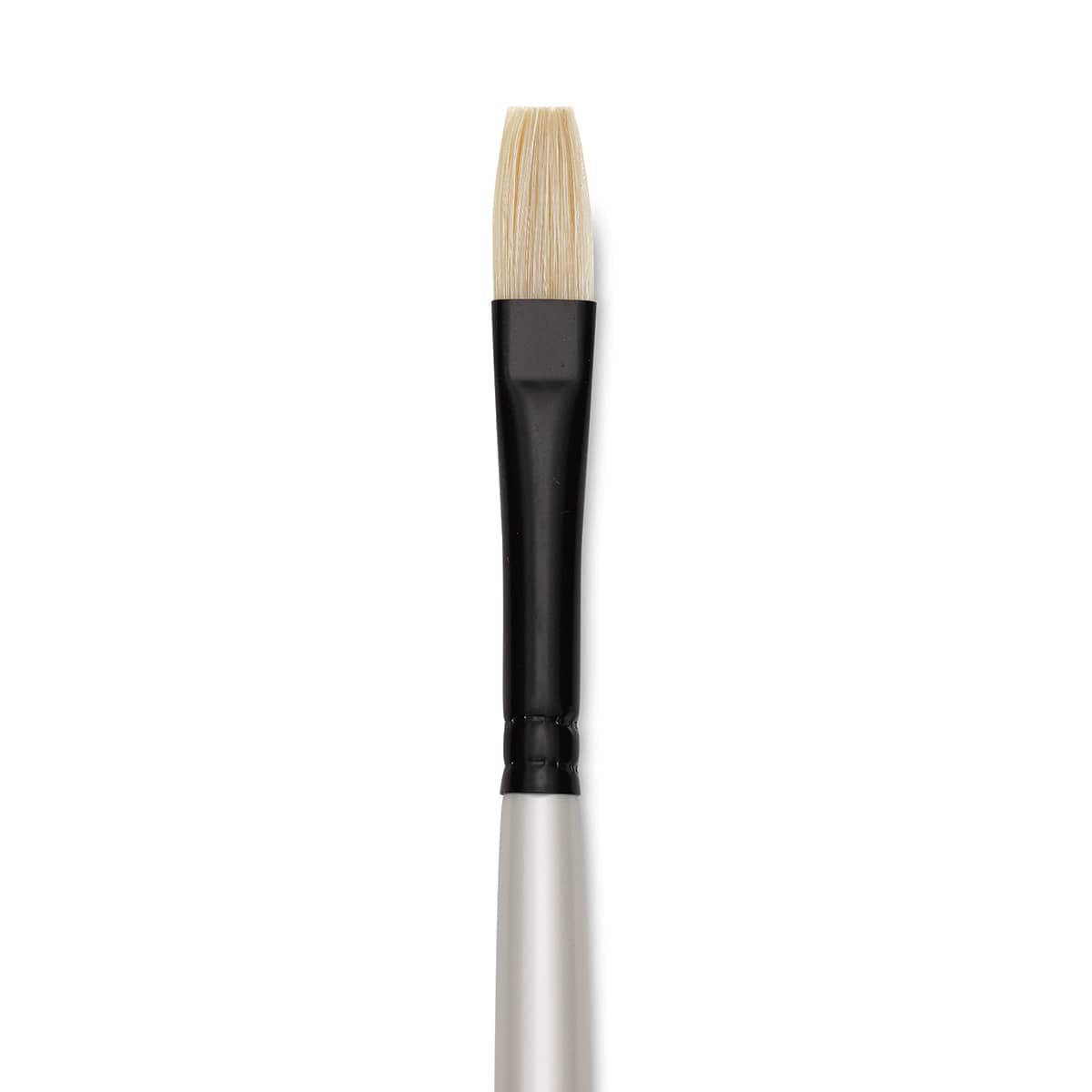 Robert Simmons Simply Simmons Chungking Hog Bristle Brush - Flat, Long Handle, Size 4 close up