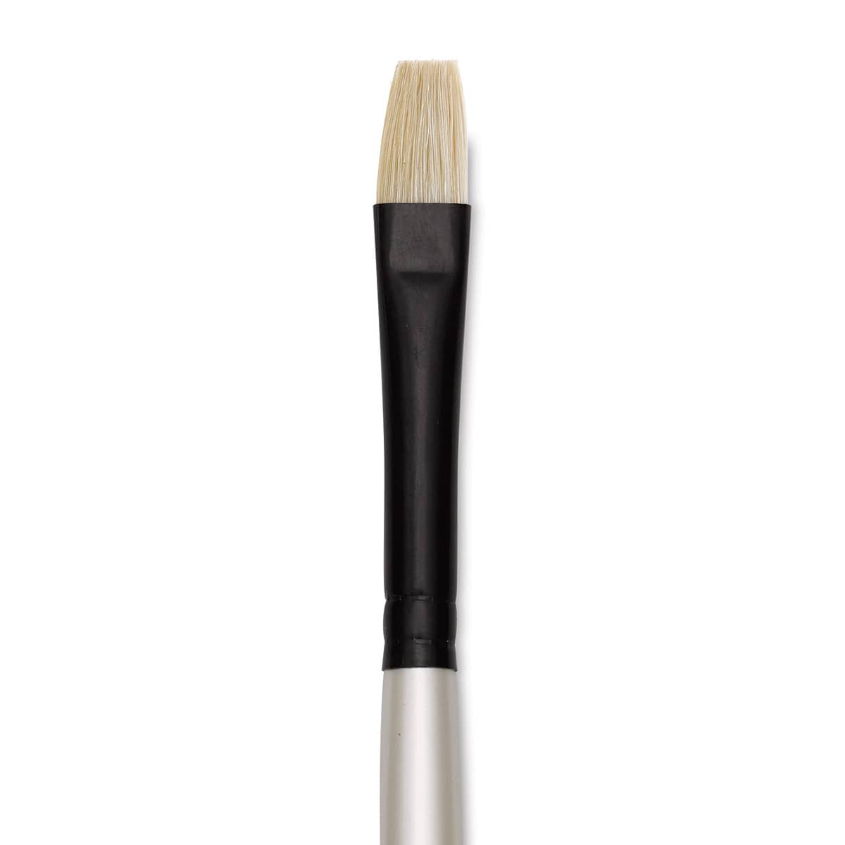 Robert Simmons Simply Simmons Chungking Hog Bristle Brush - Bright, Long Handle, Size 4 close up