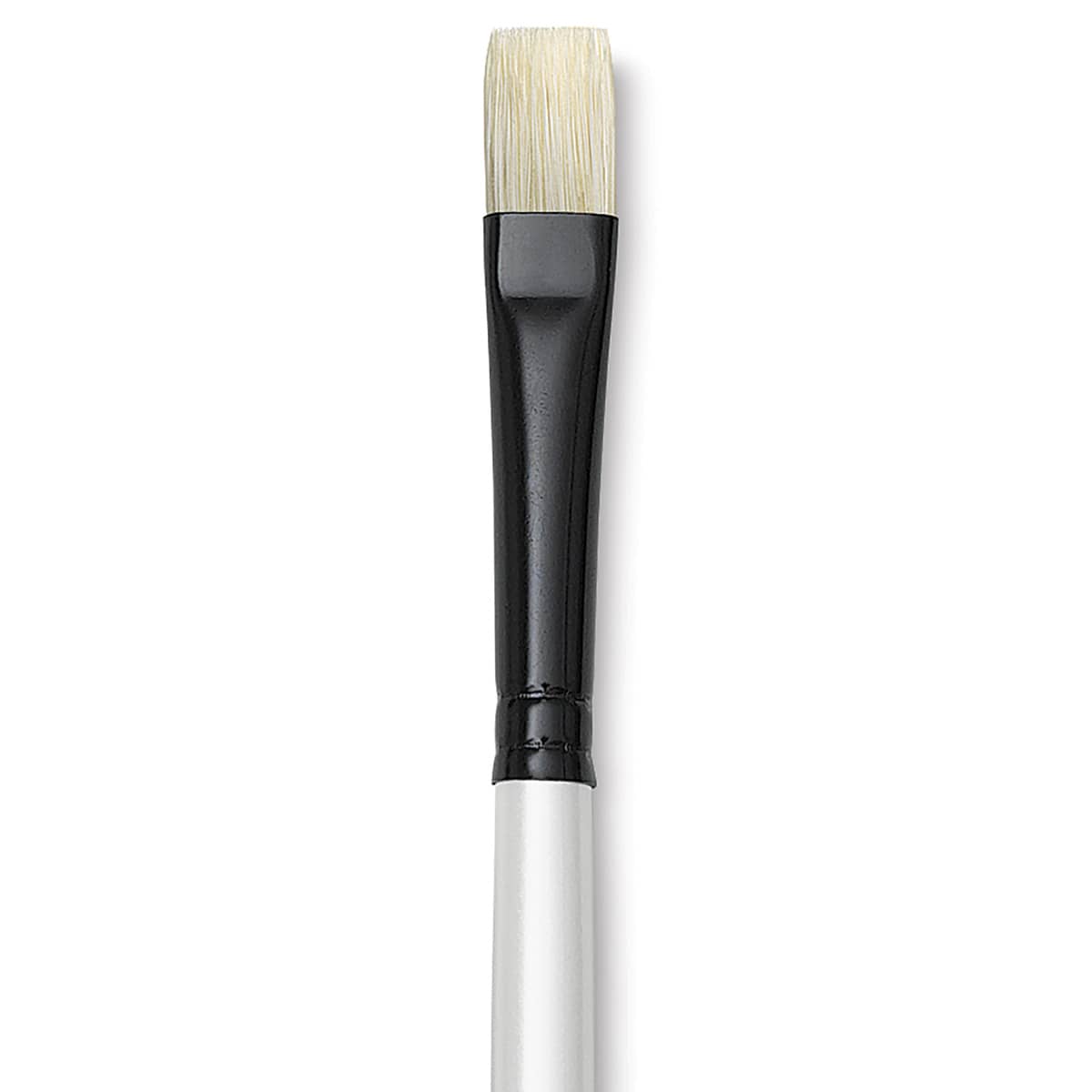 Robert Simmons Simply Simmons Chungking Hog Bristle Brush - Bright, Long Handle, Size 6 close up
