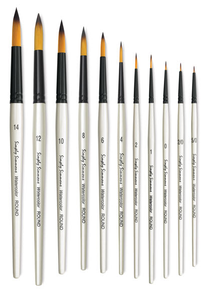 Simply Simmons Synthetic Mix Watercolor Brushes