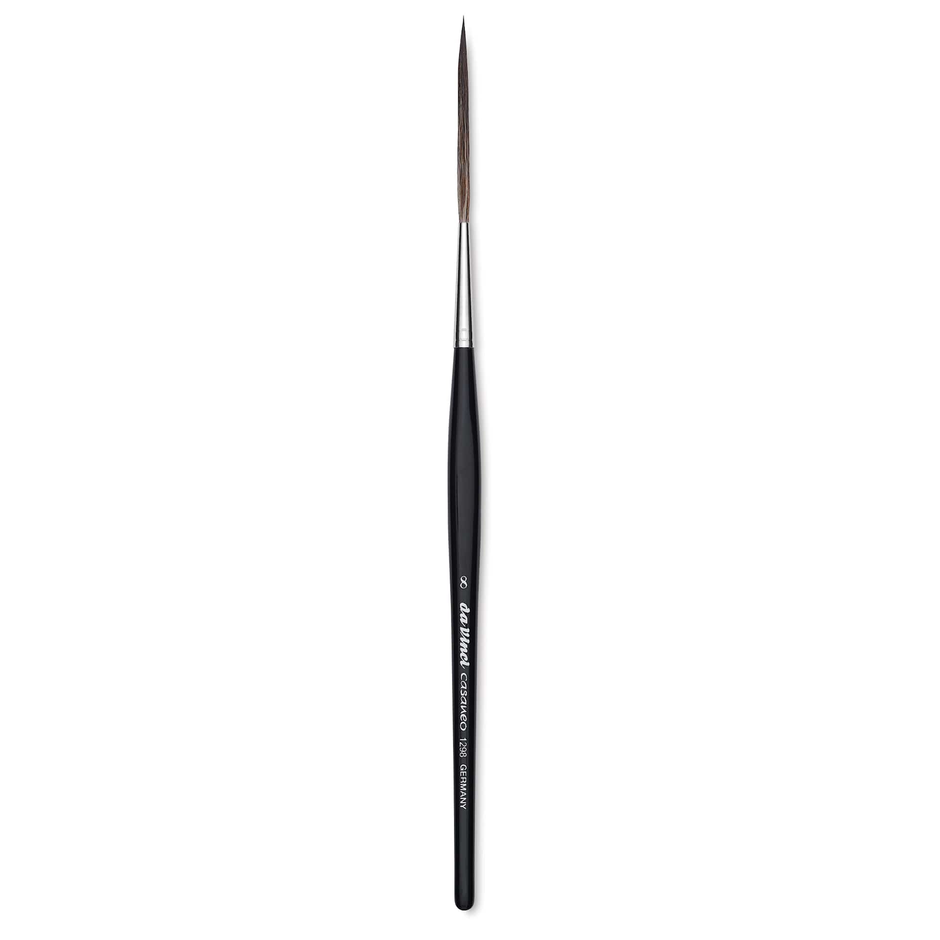 Da Vinci Casaneo Synthetic Squirrel Watercolor Brush - Short Stroke Scroll Liner, Size 8, Short Handle, Synthetic