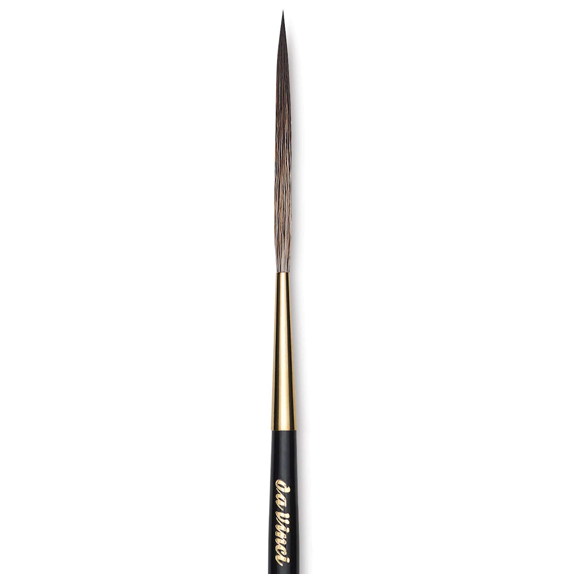 Da Vinci Casaneo Synthetic Squirrel Watercolor Brush - Pointed Liner Striper, Size 8, Short Handle, Synthetic, close up