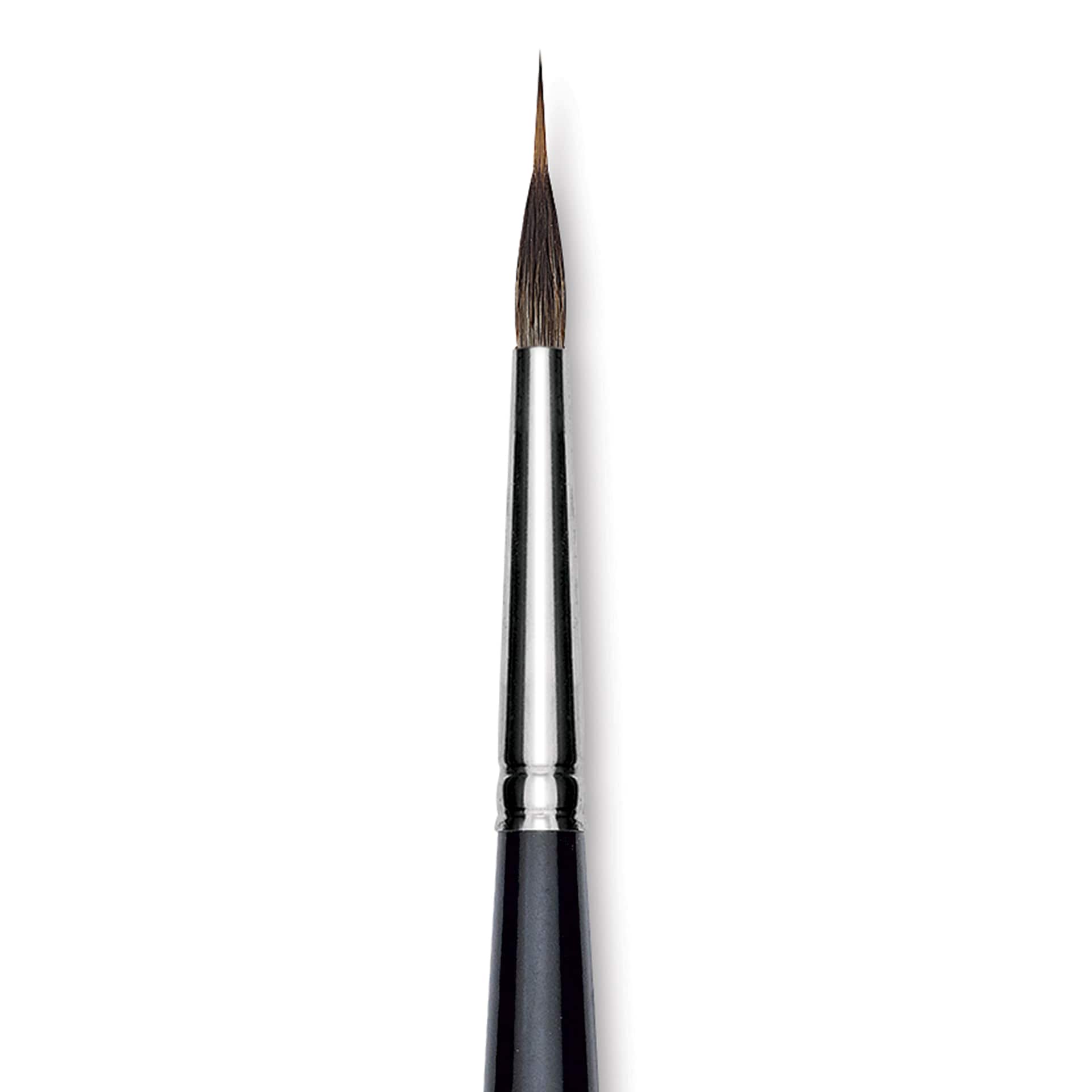 Da Vinci Casaneo Synthetic Squirrel Watercolor Brush - Inlaid Long Liner, Size 6, Short Handle, Synthetic, close up