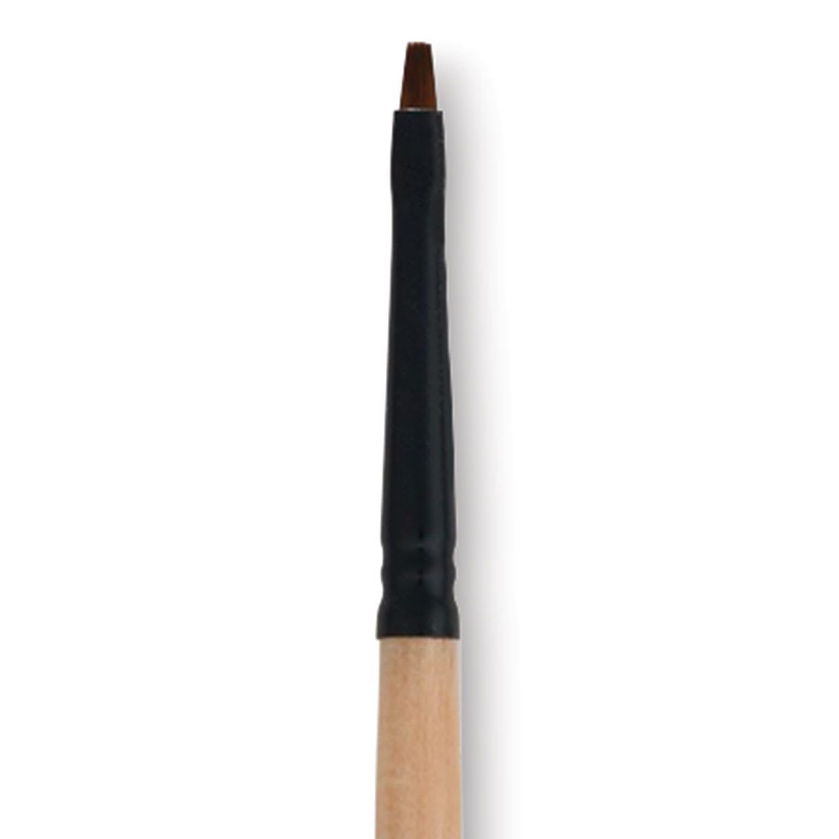 Dynasty Black Gold Brush - Chisel Blender, Short Handle, Size 0 close up
