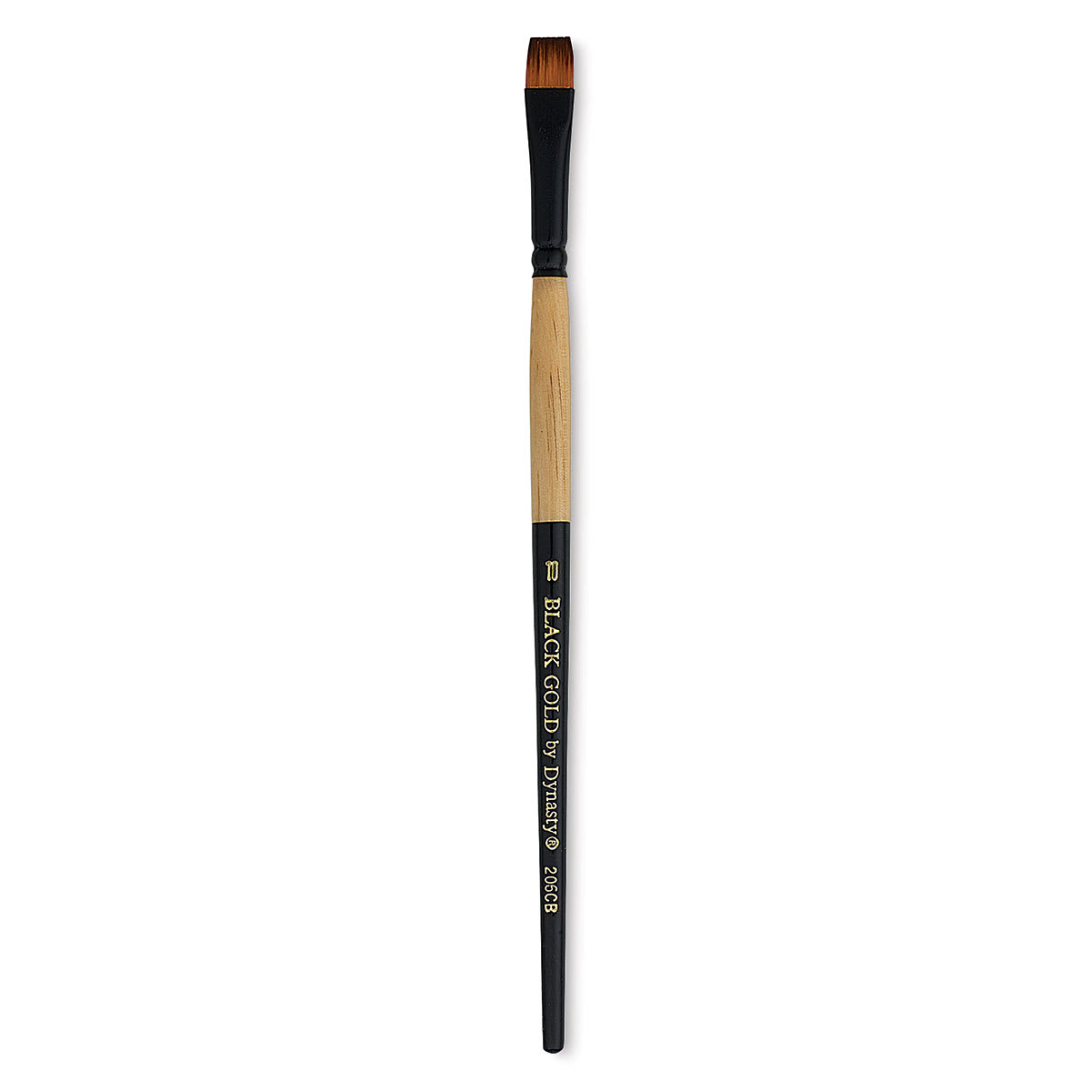 Dynasty Black Gold Brush - Chisel Blender, Short Handle, Size 10