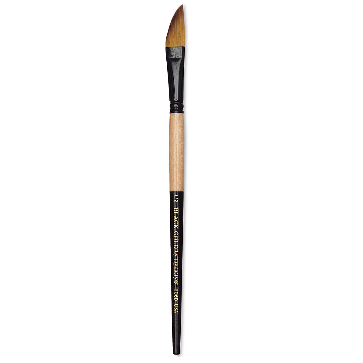 Dynasty Black Gold Brush - Dagger, Short Handle, Size 1/2"