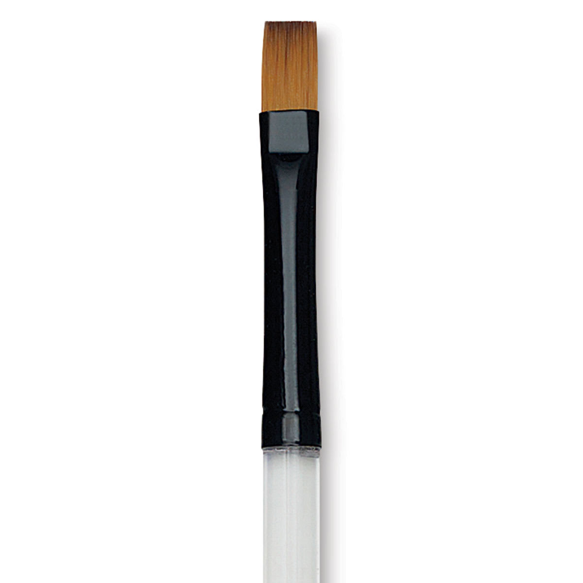Dynasty Black Gold Brush - Flat Wash, Short Handle, Size 1/4" close up