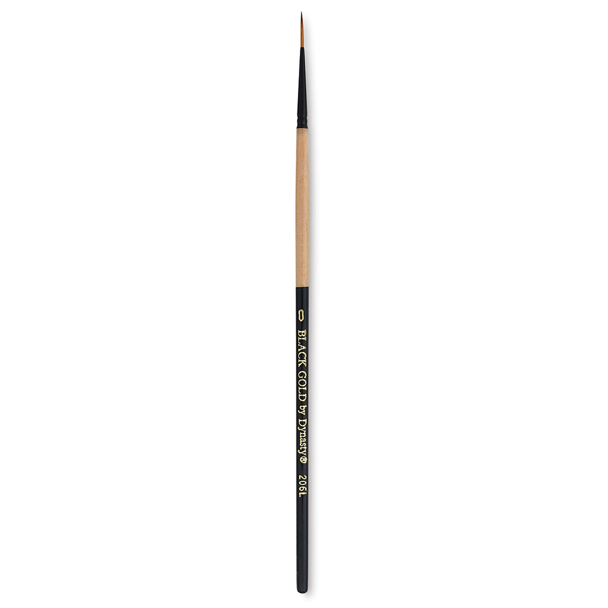 Dynasty Black Gold Brush - Liner, Short Handle, Size 0