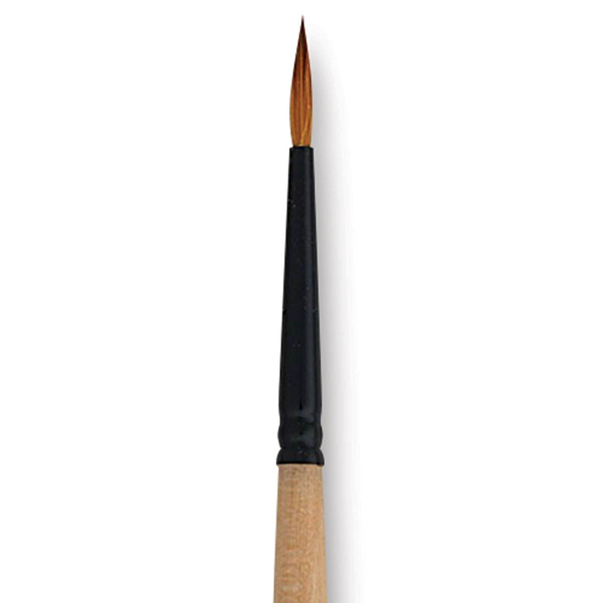 Dynasty Black Gold Brush - Round, Short Handle, Size 2 close up