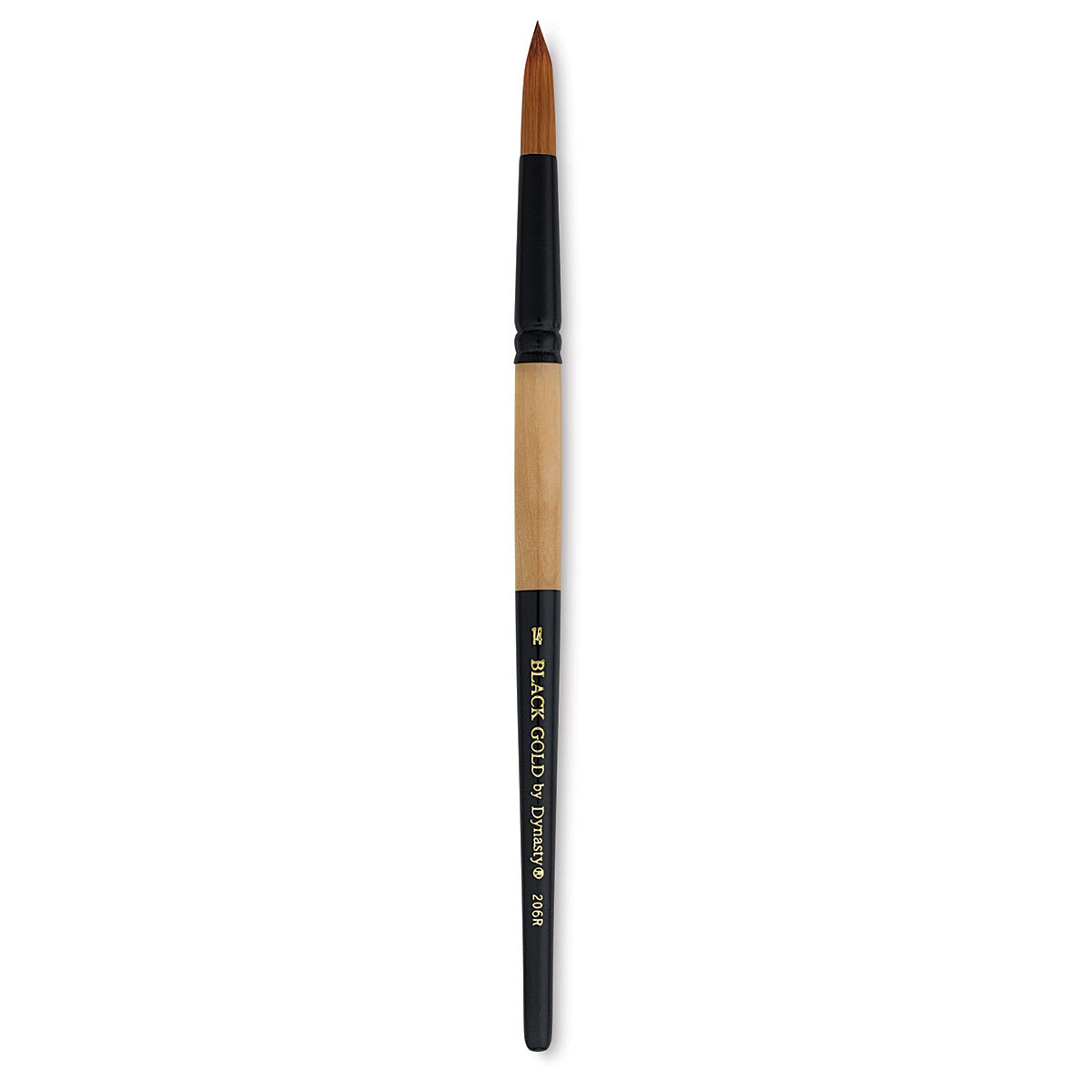 Dynasty Black Gold Brush - Round, Short Handle, Size 14