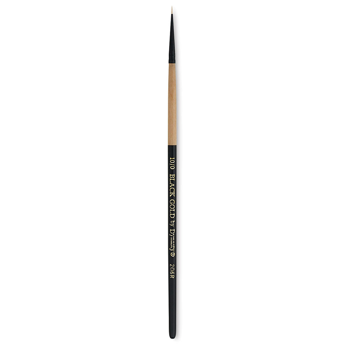 Dynasty Black Gold Brush - Round, Short Handle, Size 10/0