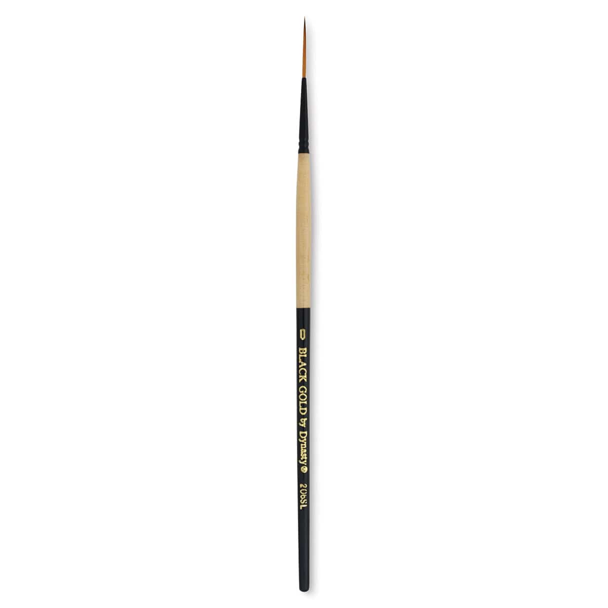 Dynasty Black Gold Brush - Script, Short Handle, Size 0
