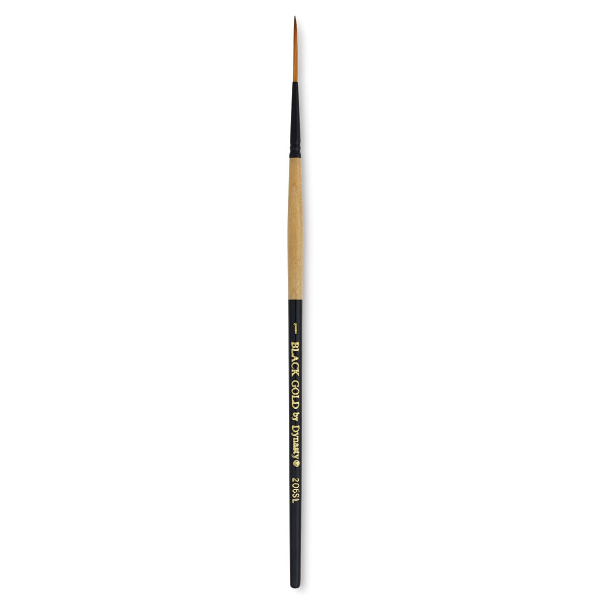 Dynasty Black Gold Brush - Script, Short Handle, Size 1