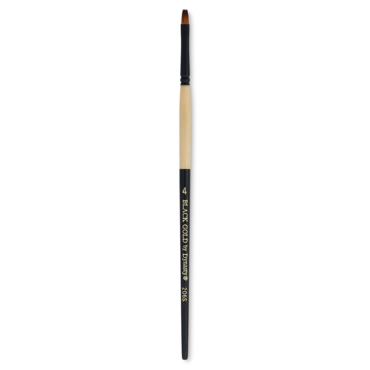 Dynasty Black Gold Brush - Shader, Short Handle, Size 4