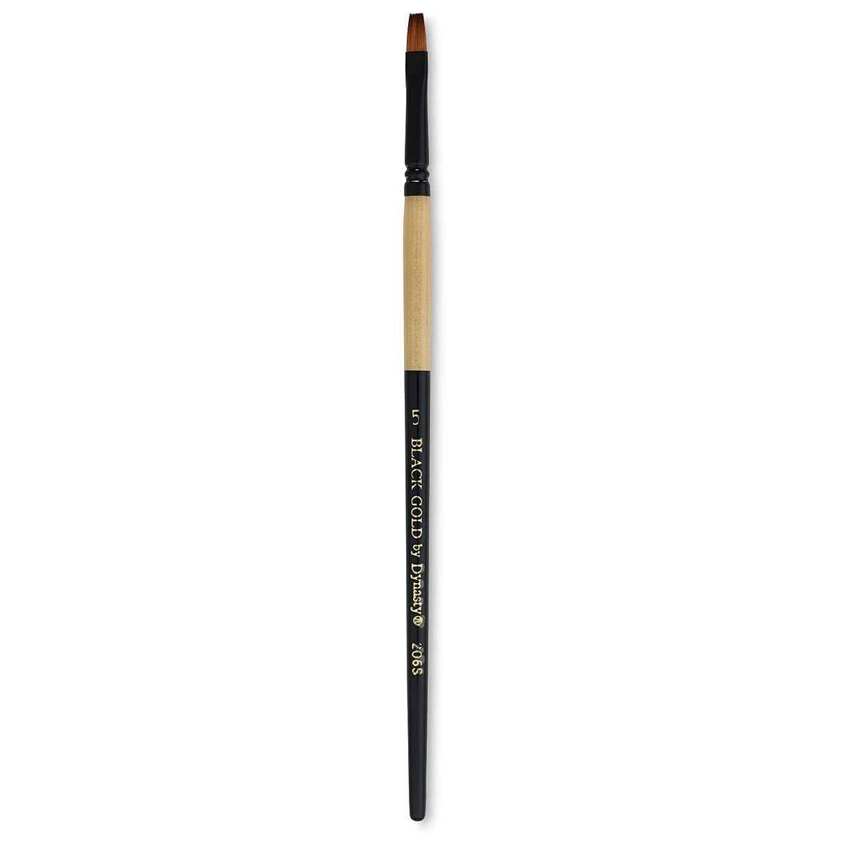 Dynasty Black Gold Brush - Shader, Short Handle, Size 5