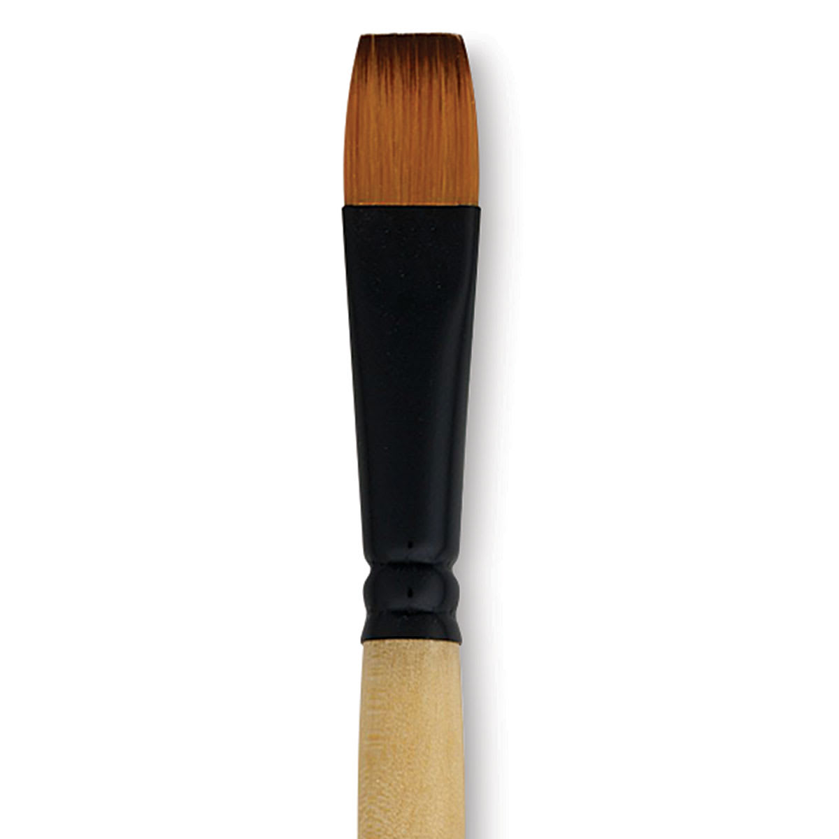 Dynasty Black Gold Brush - Shader, Short Handle, Size 14 close up