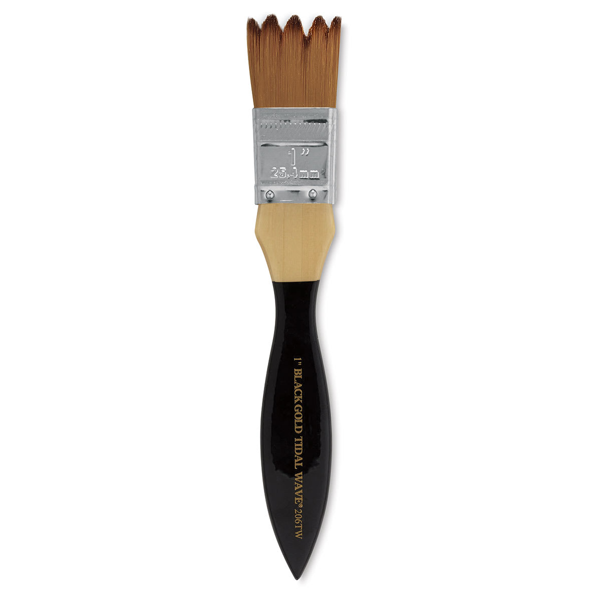 Dynasty Black Gold Brush - Tidal Wave, Short Handle, 1"