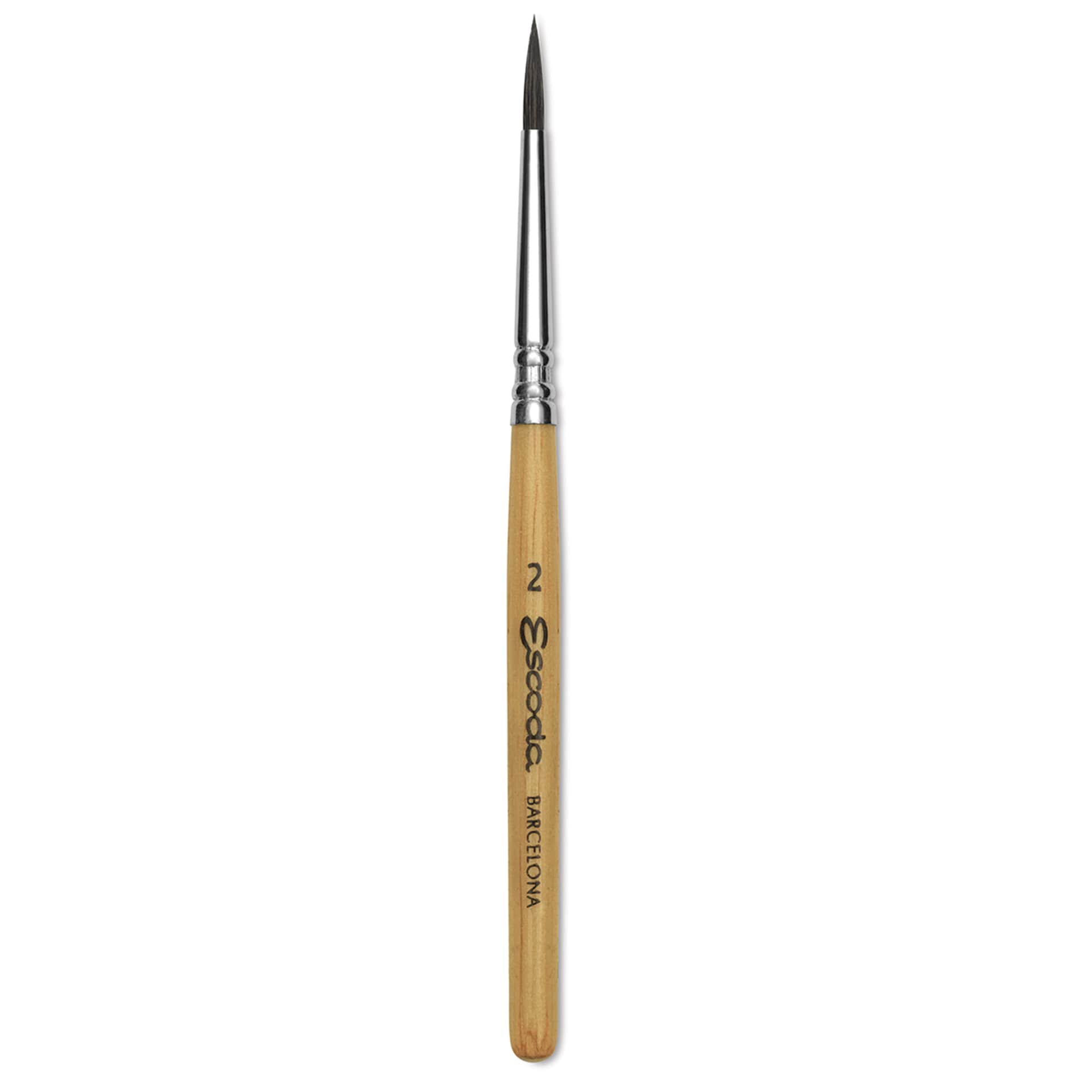 Escoda Squirrel Hair Ceramic Brush - Round Pointed, Size 2