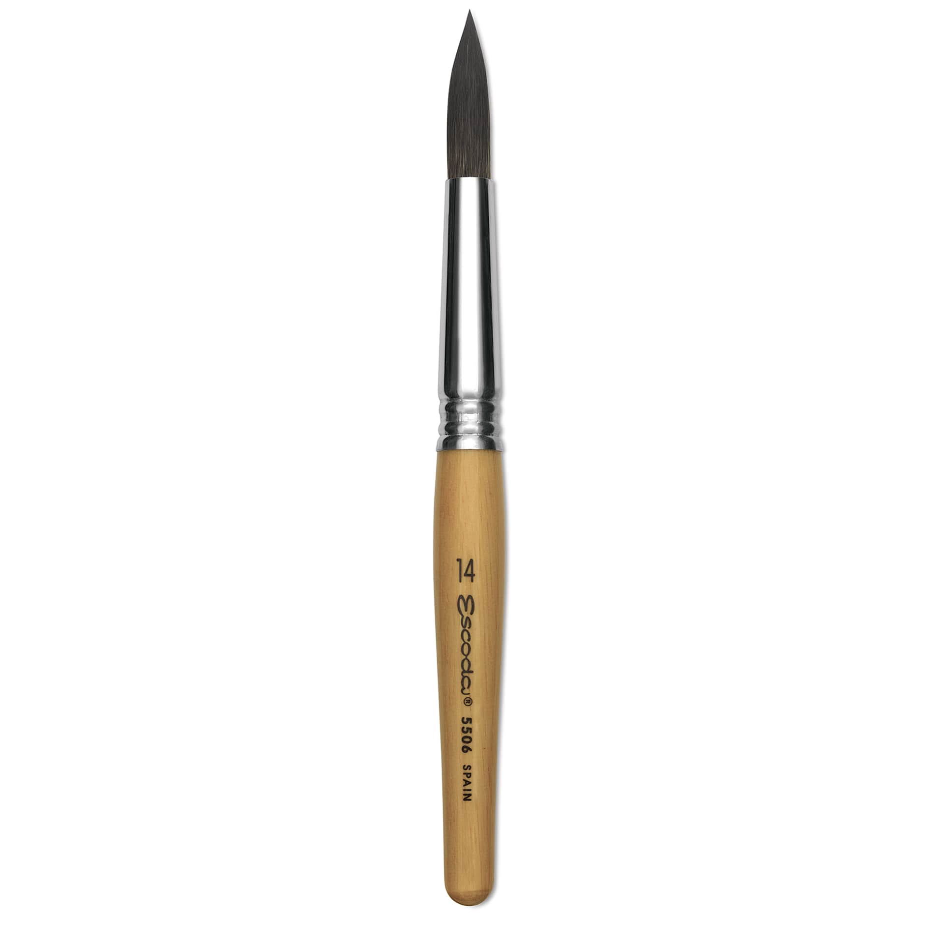 Escoda Squirrel Hair Ceramic Brush - Round Pointed, Size 14