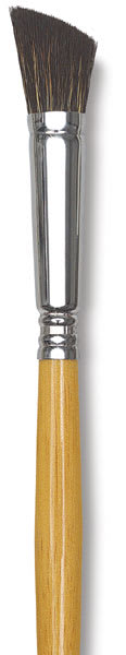 Escoda Polecat Hair Deer-Foot Round - Brush shown upright
