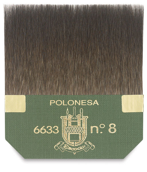 Escoda Squirrel Hair Square Edge Gilder Tip - Shown upright
