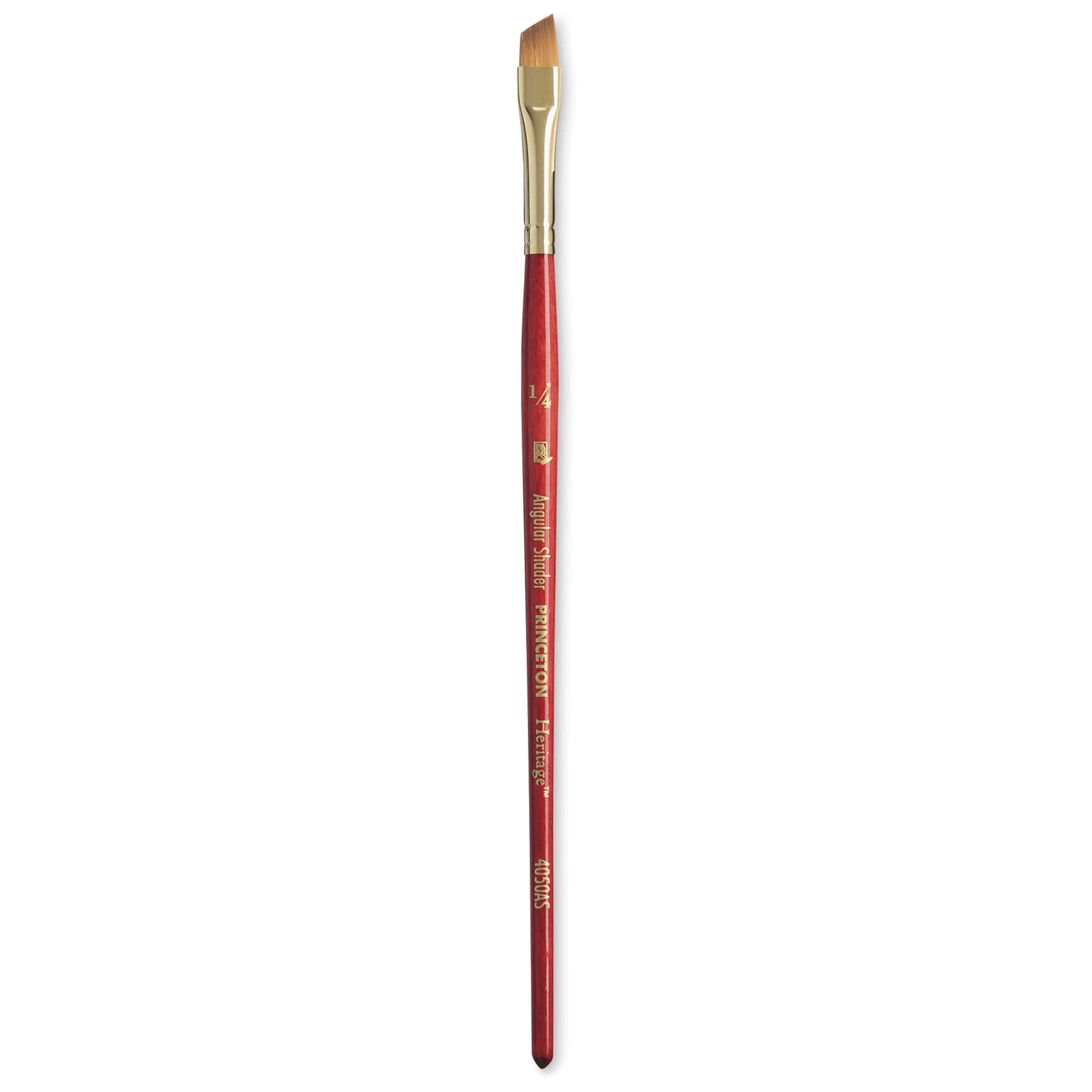 Princeton Heritage Sable Brush - Angular Shader, Short Handle, Size 1/4"