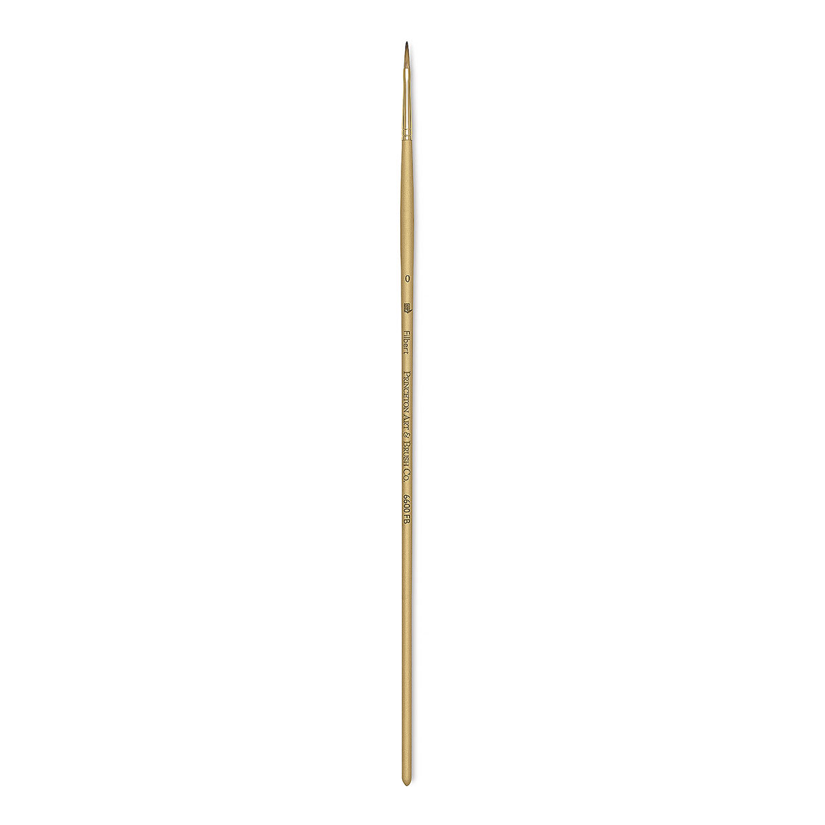 Princeton Synthetic Mongoose Brush - Filbert, Long Handle, Size 0