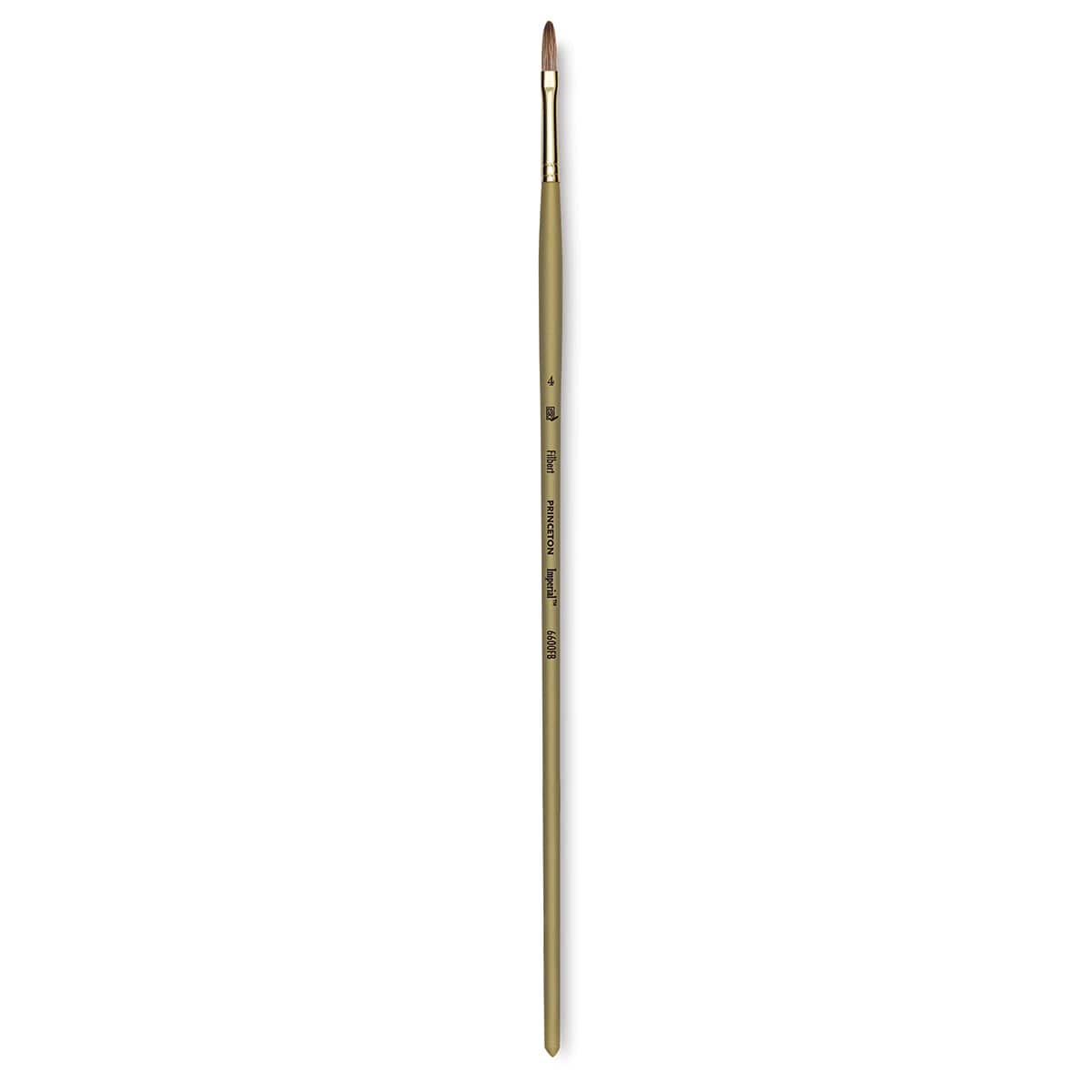 Princeton Synthetic Mongoose Brush - Filbert, Long Handle, Size 4
