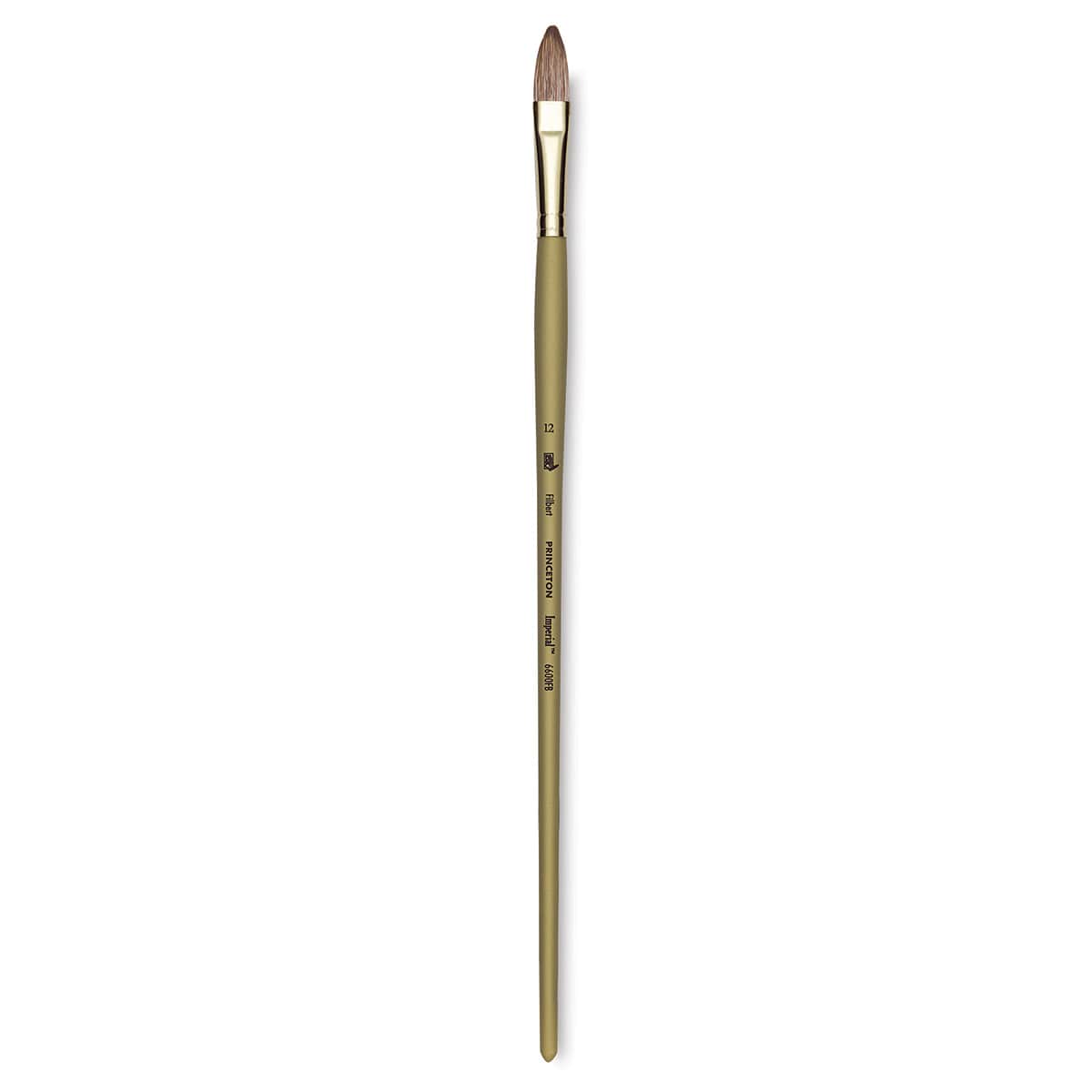 Princeton Synthetic Mongoose Brush - Filbert, Long Handle, Size 12