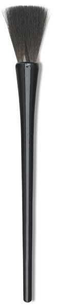 Luco Black Squirrel Square Brushes -  1 square edged, three lock brush shown
