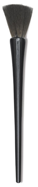 Luco Black Squirrel Square Brushes -  1 square edged, six lock brush shown