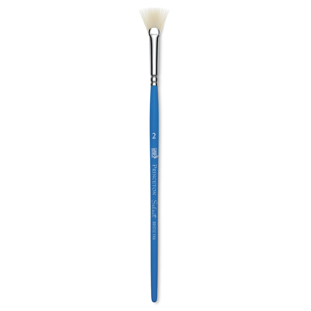 Princeton Select Off-White Synthetic Brush - Fan, Short Handle, Size 2