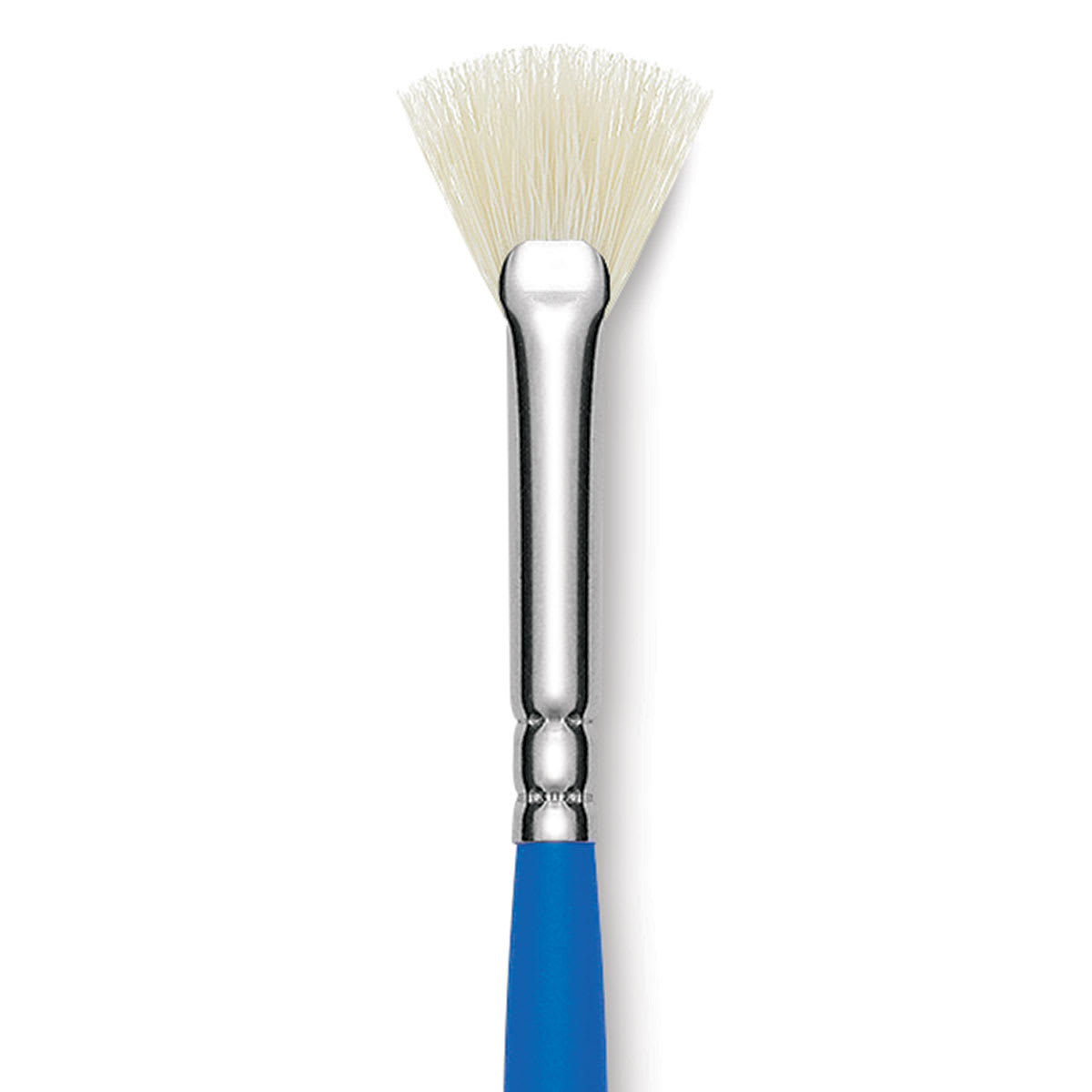 Princeton Select Off-White Synthetic Brush - Fan, Short Handle, Size 10/0, close-up