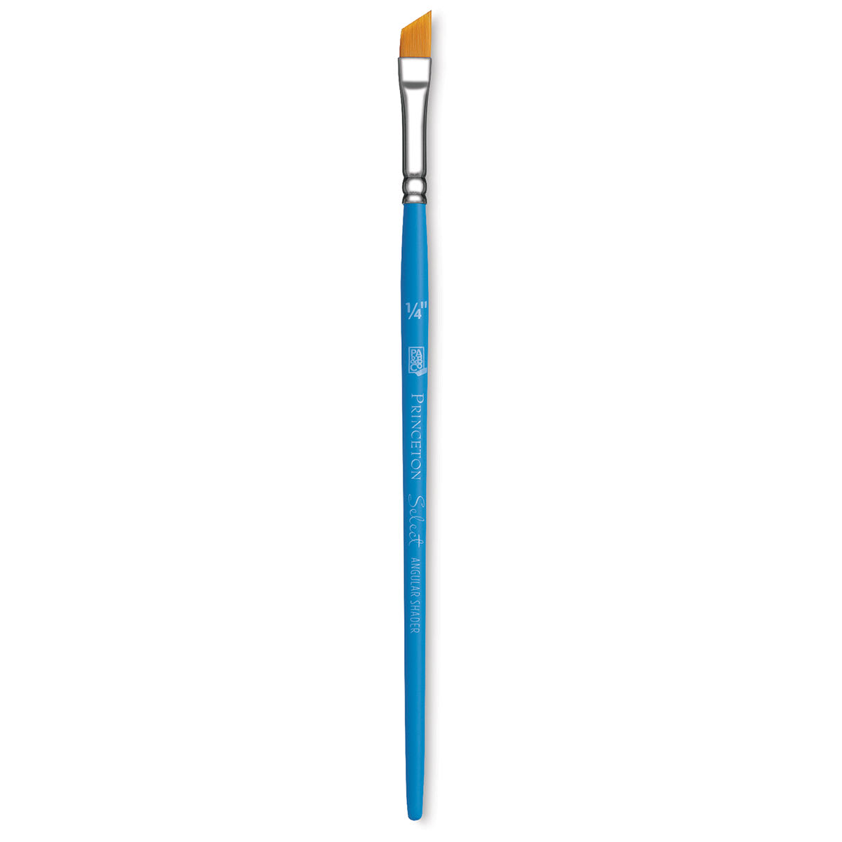 Princeton Select Synthetic Brush - Angle Shader, Short Handle, Size 1/4"