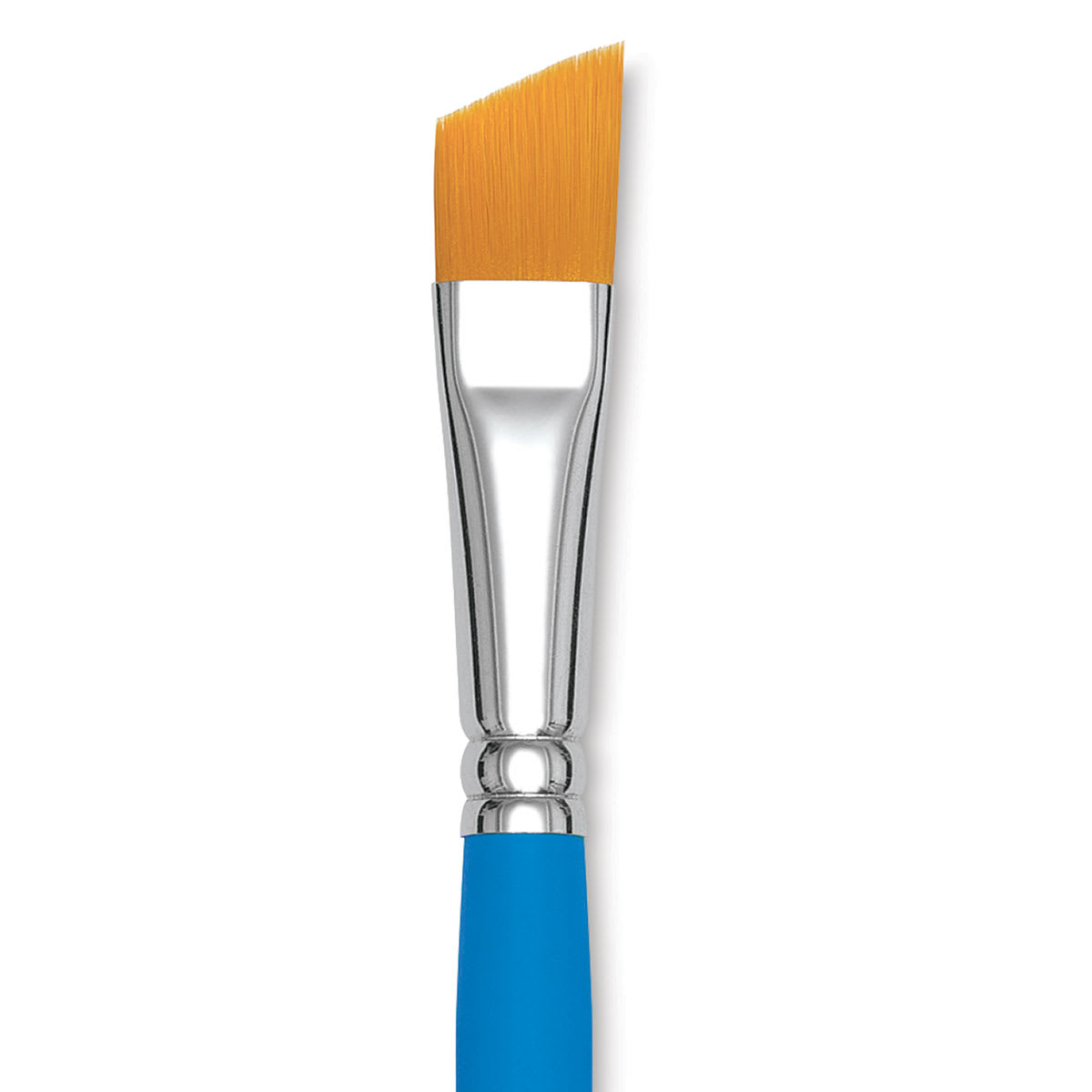 Princeton Select Synthetic Brush - Angle Shader, Short Handle, Size 5/8" close up