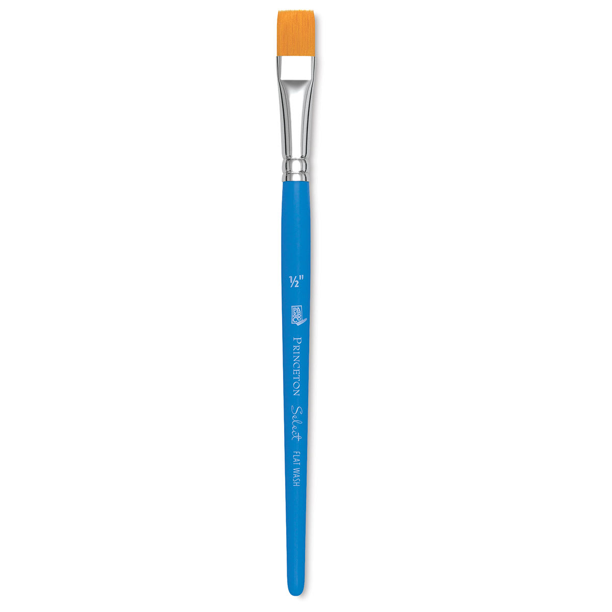 Princeton Select Synthetic Brush - Flat Wash, Short Handle, Size 1/2"