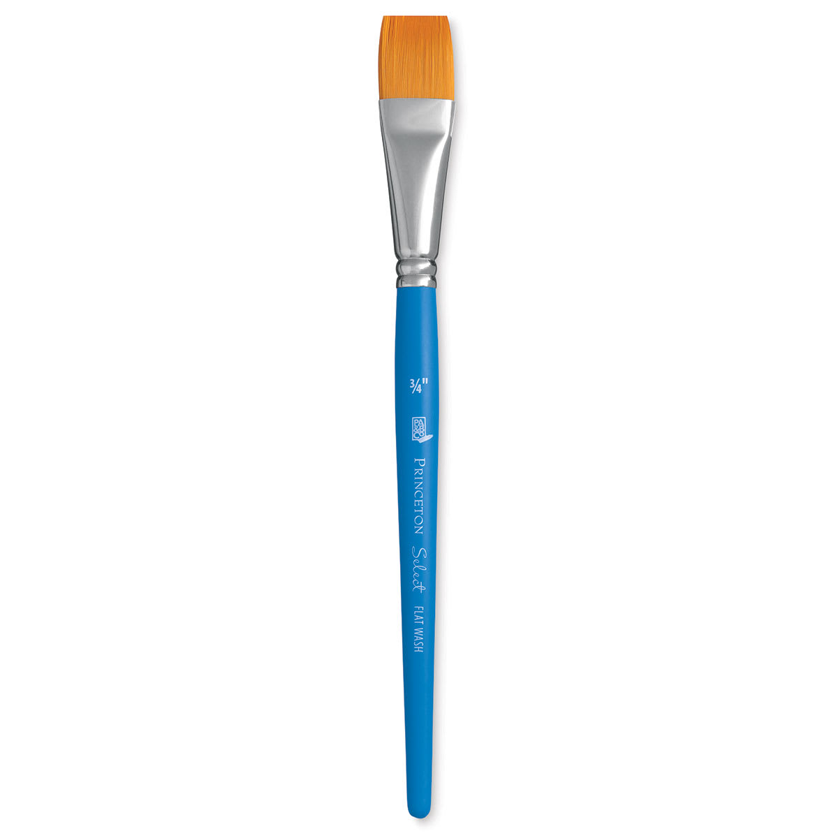 Princeton Select Synthetic Brush - Flat Wash, Short Handle, Size 3/4"