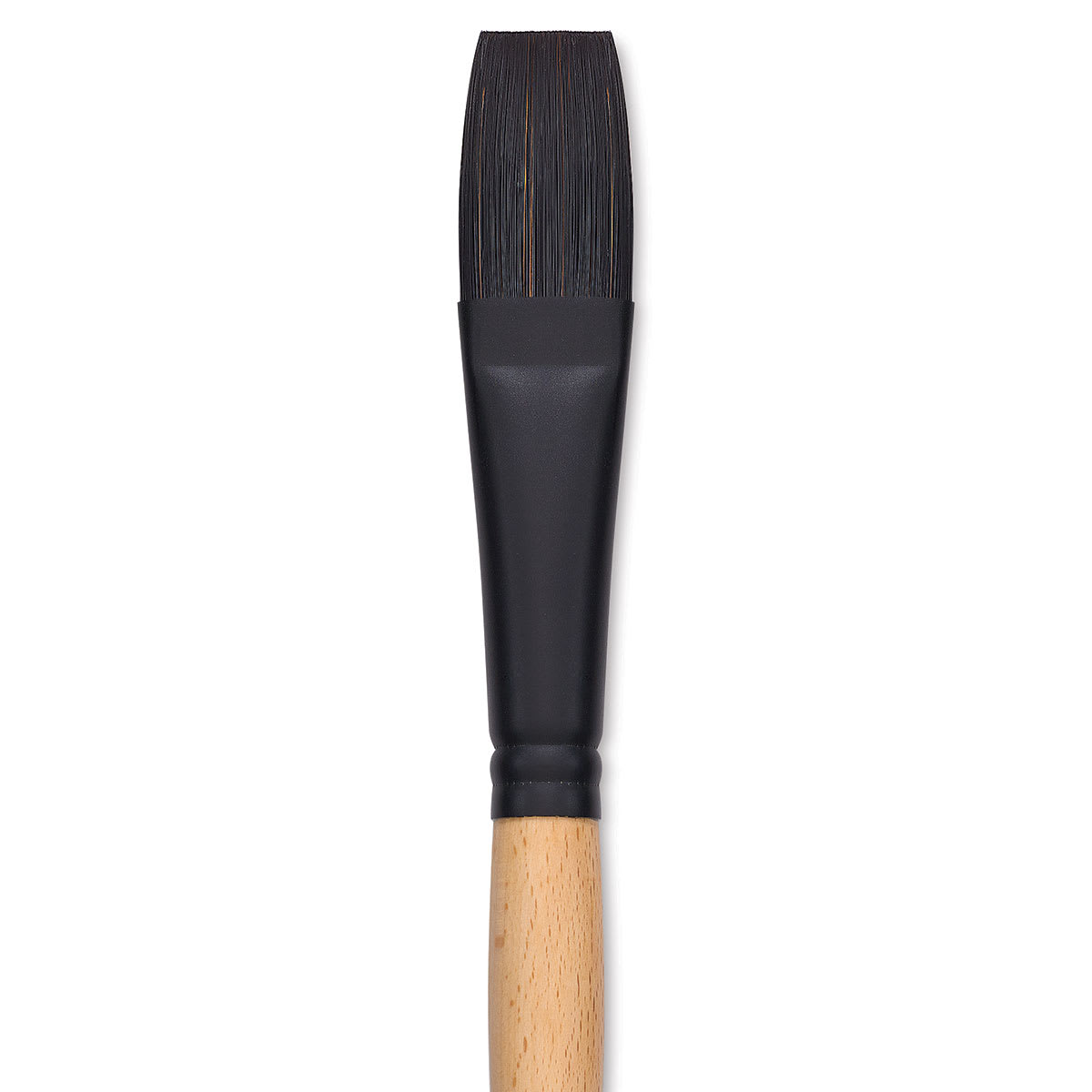 Princeton Catalyst Polytip Bristle Brush - Flat, Long Handle, Size 12 close up