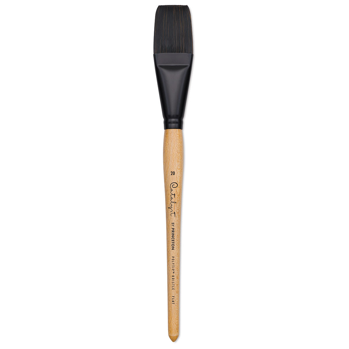Princeton Catalyst Polytip Bristle Brush - Flat, Long Handle, Size 20