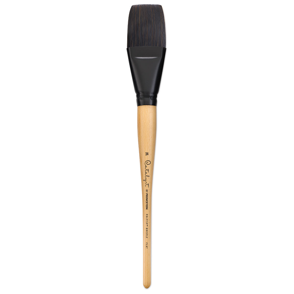 Princeton Catalyst Polytip Bristle Brush - Flat, Long Handle, Size 24