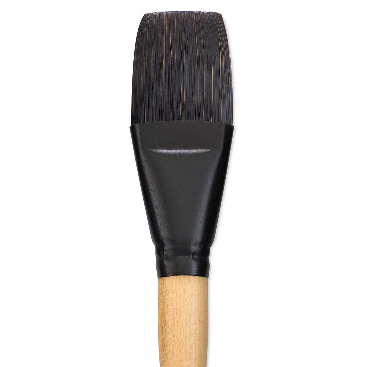 Princeton Catalyst Polytip Bristle Brush - Flat, Long Handle, Size 24 close up