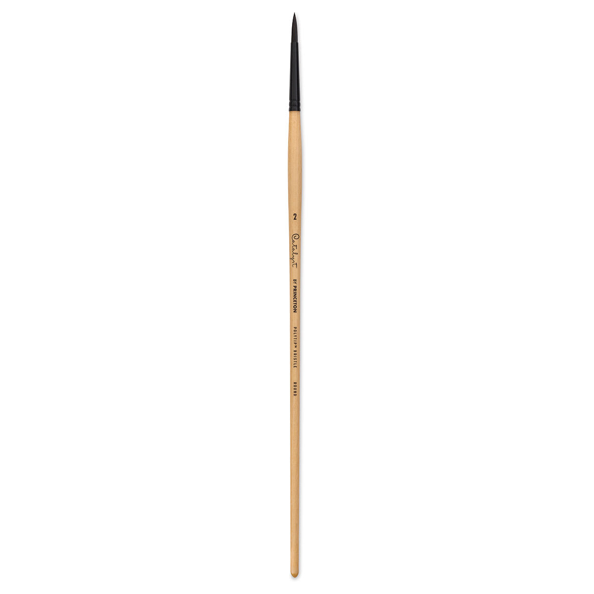 Princeton Catalyst Polytip Bristle Brush - Round, Long Handle, Size 2